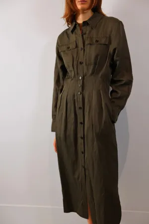 Saint Art New York - Colt Buttondown Dress (Olive)