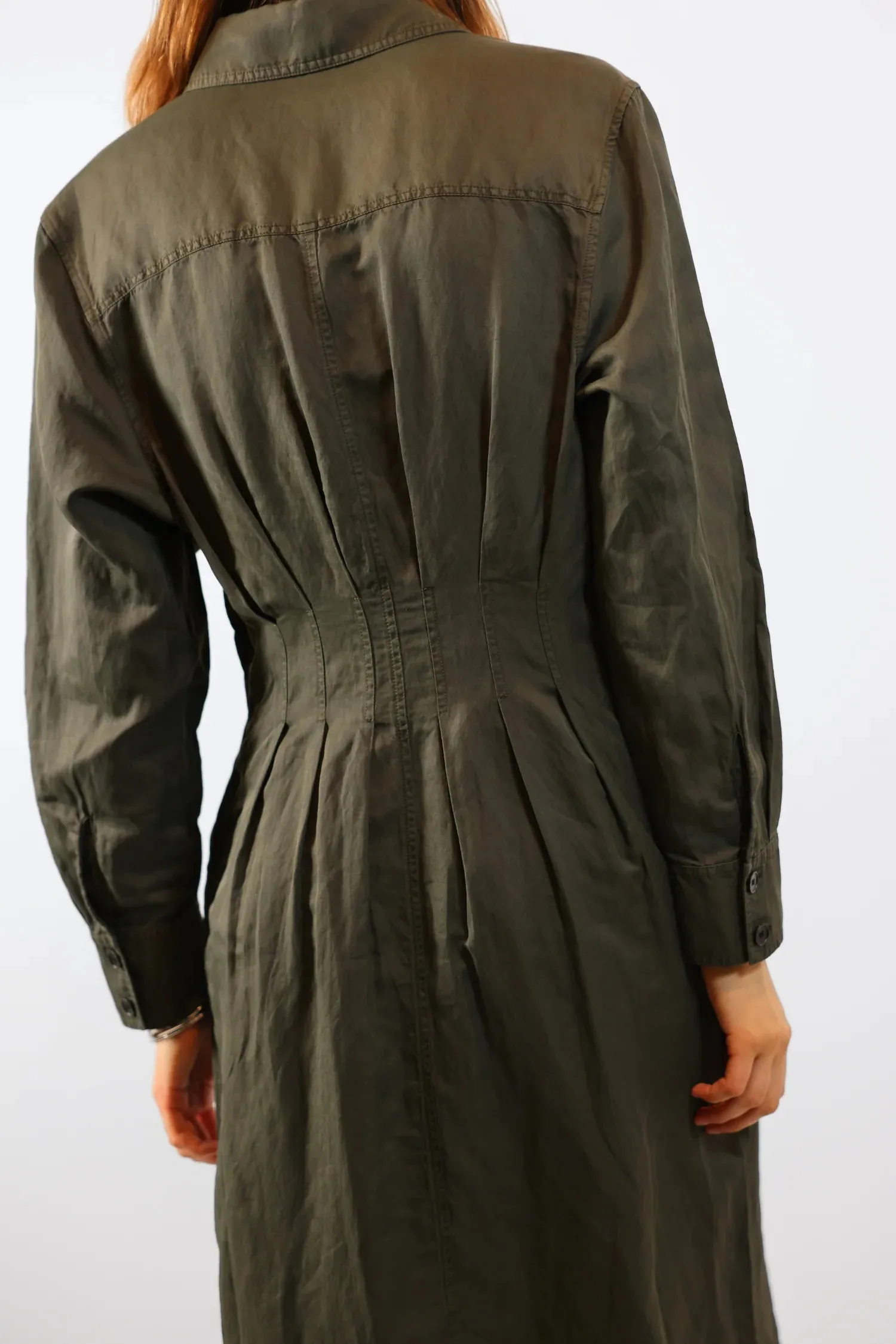 Saint Art New York - Colt Buttondown Dress (Olive)
