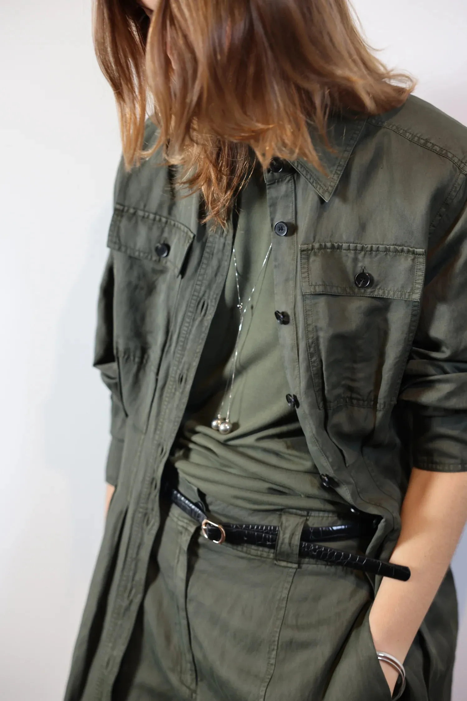 Saint Art New York - Colt Buttondown Dress (Olive)