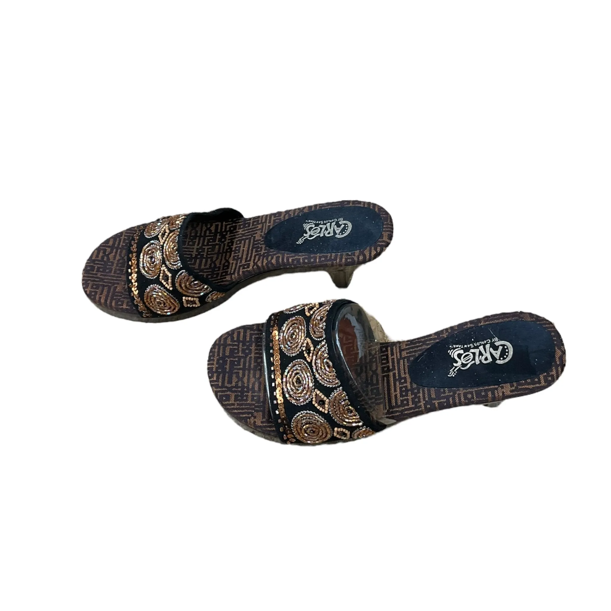 Sandals Heels Block By Carlos By Carlos Santana  Size: 7