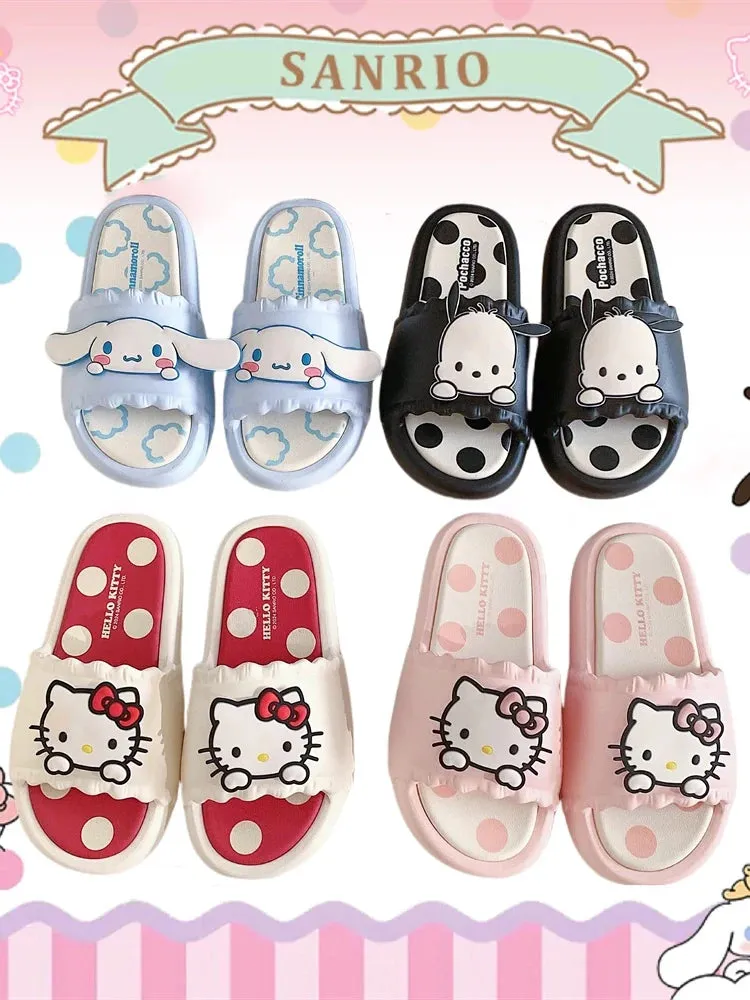Sanrio Polka Dot Ruffle Soft Sole Sandals