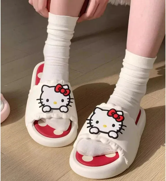 Sanrio Polka Dot Ruffle Soft Sole Sandals