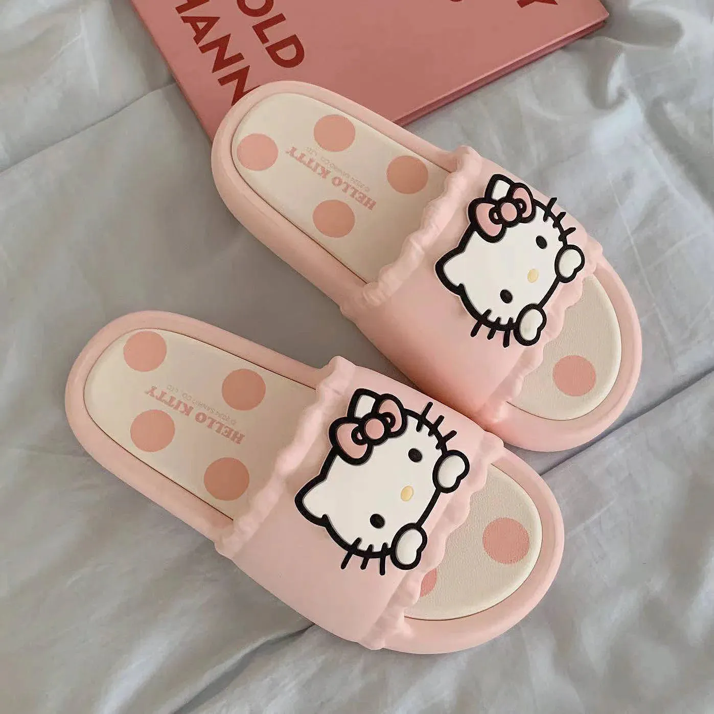 Sanrio Polka Dot Ruffle Soft Sole Sandals