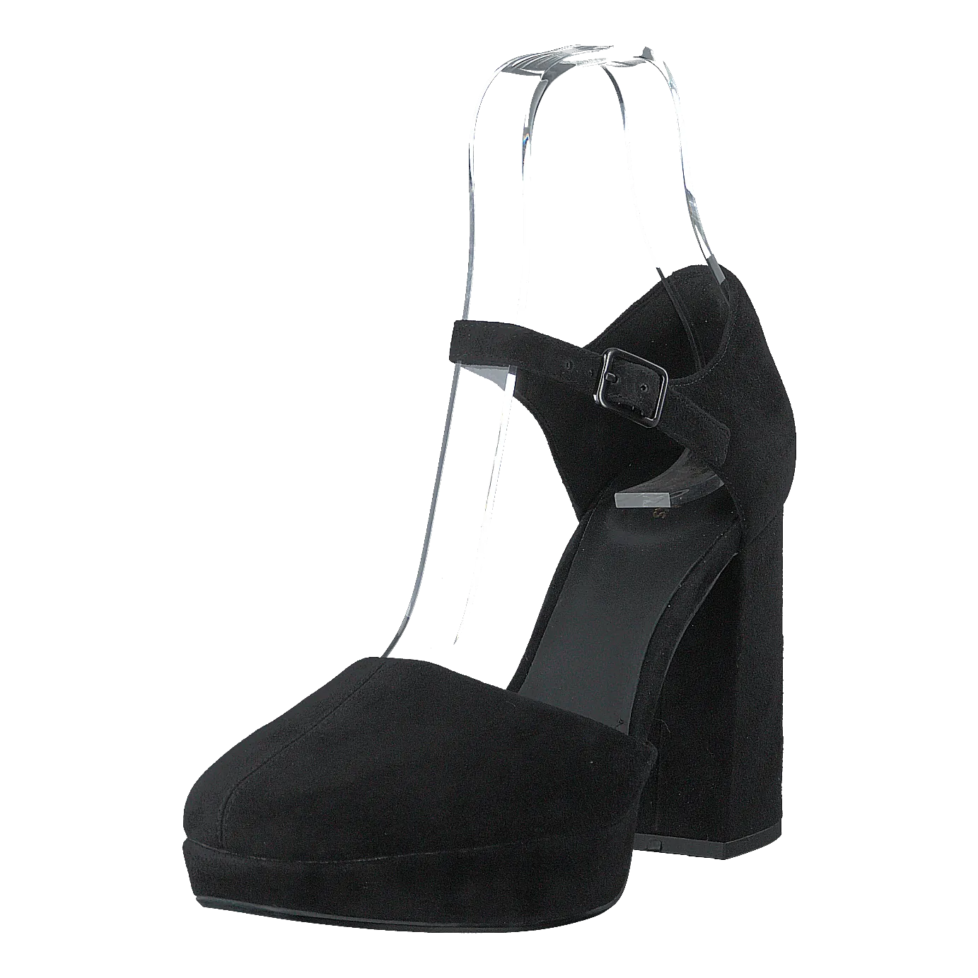 Sheer100 Strap Black Suede