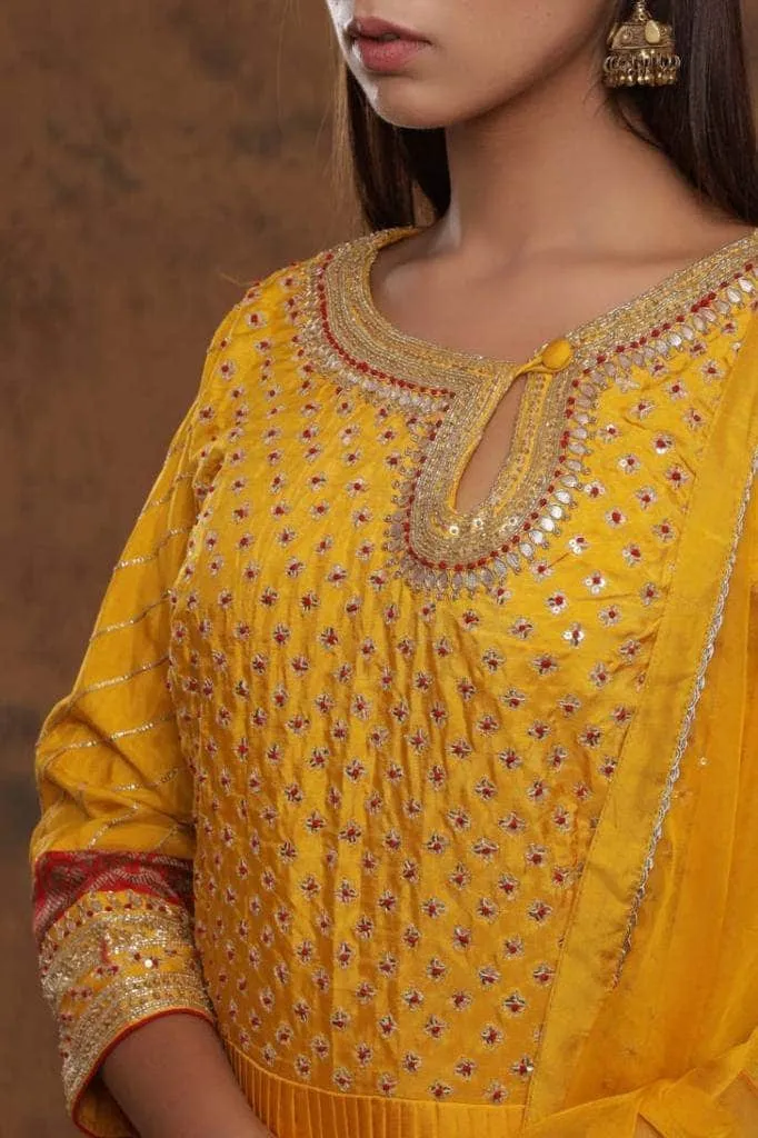 Silk Anarkali Suit elegant look