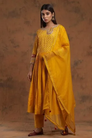Silk Anarkali Suit elegant look