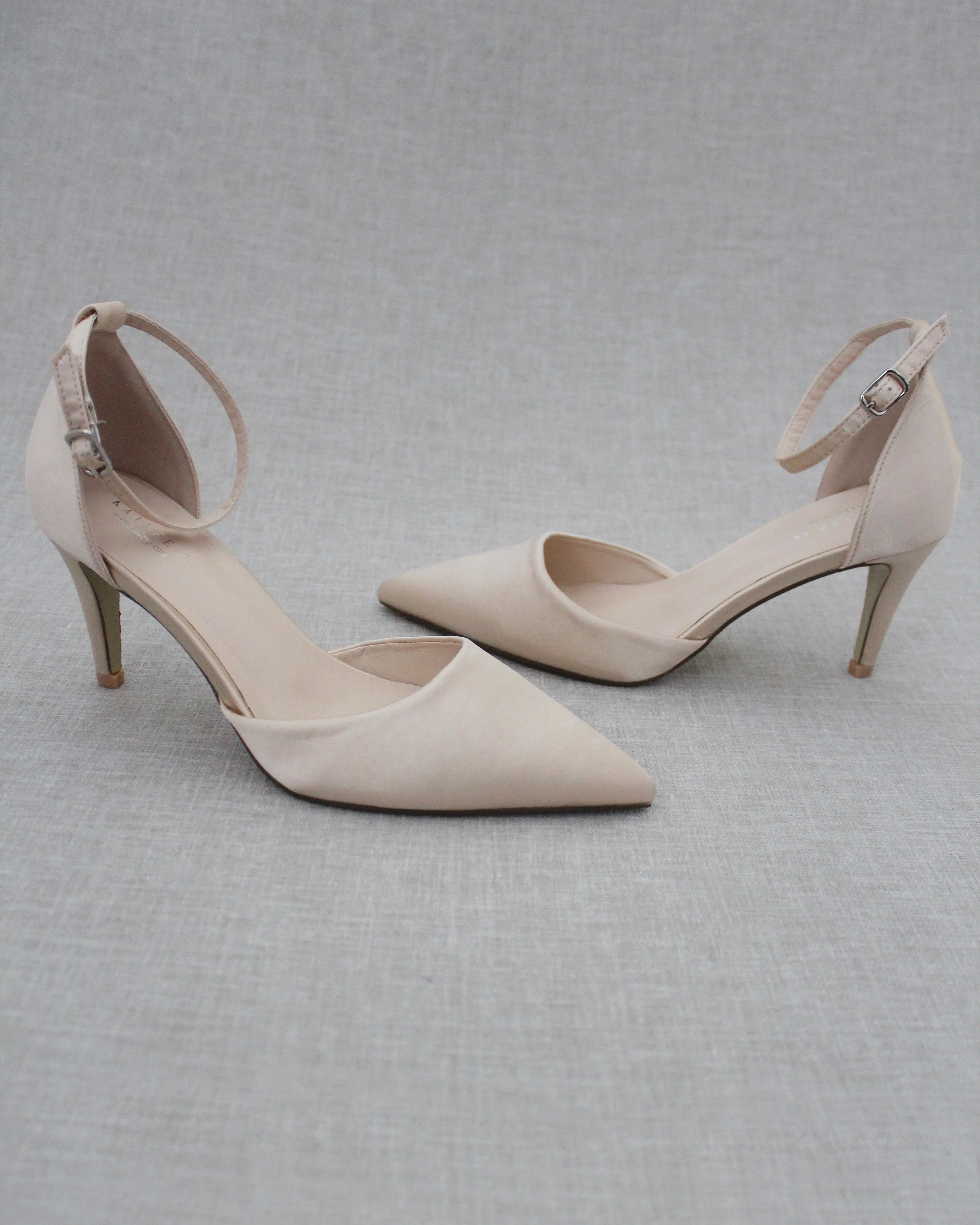 Simple Satin Evening Heels