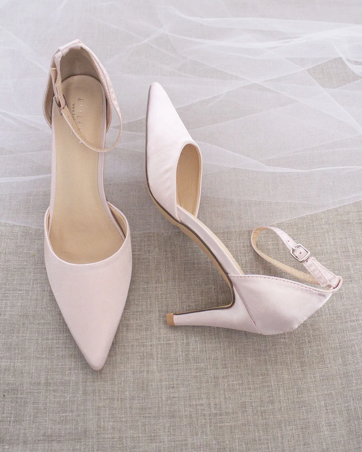 Simple Satin Evening Heels