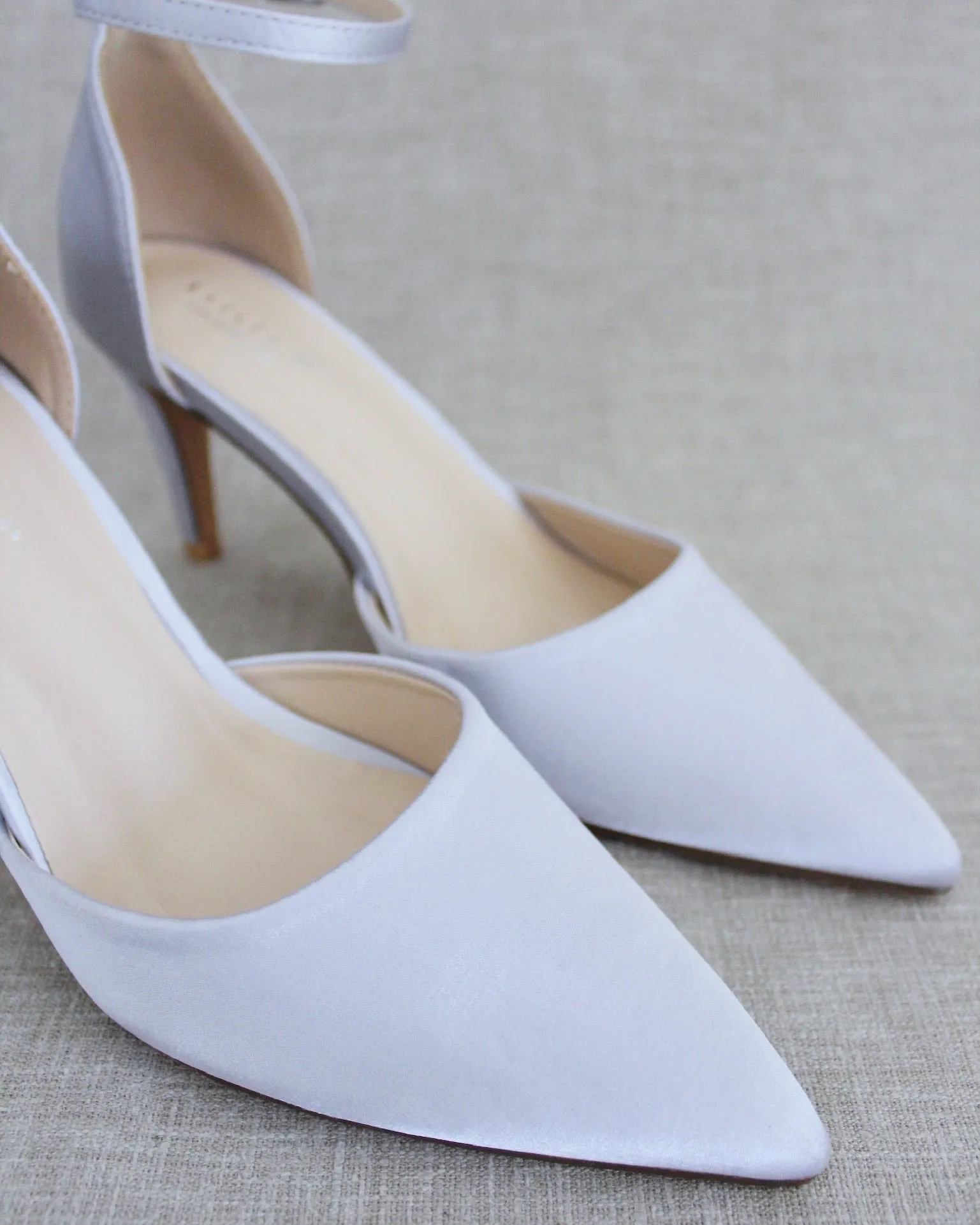 Simple Satin Evening Heels