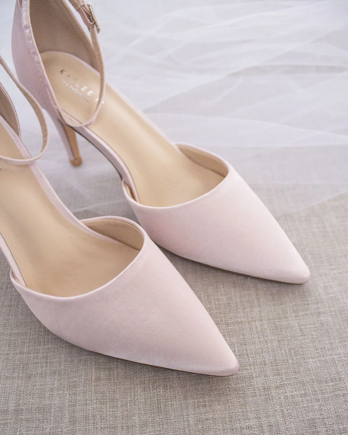 Simple Satin Evening Heels