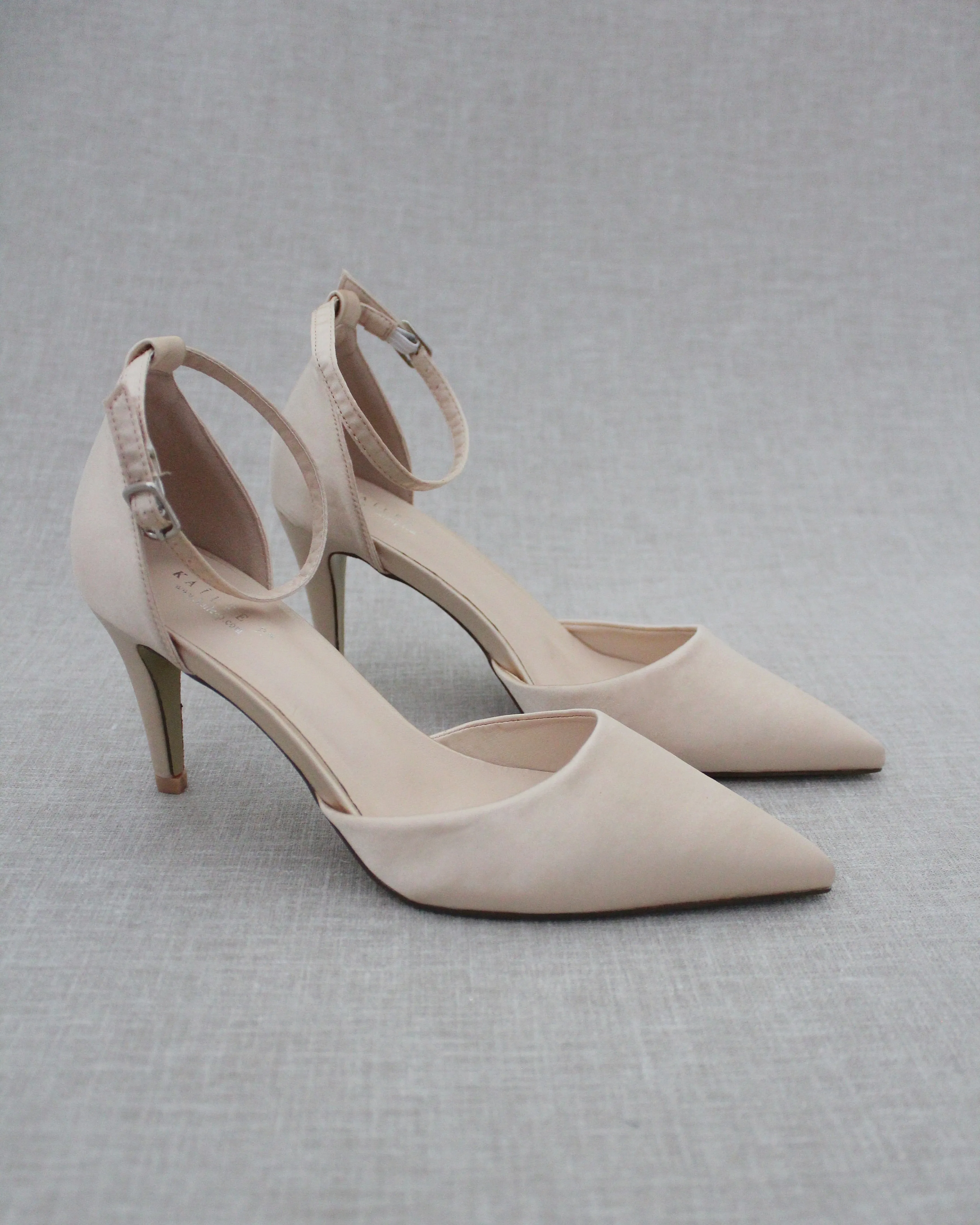 Simple Satin Evening Heels