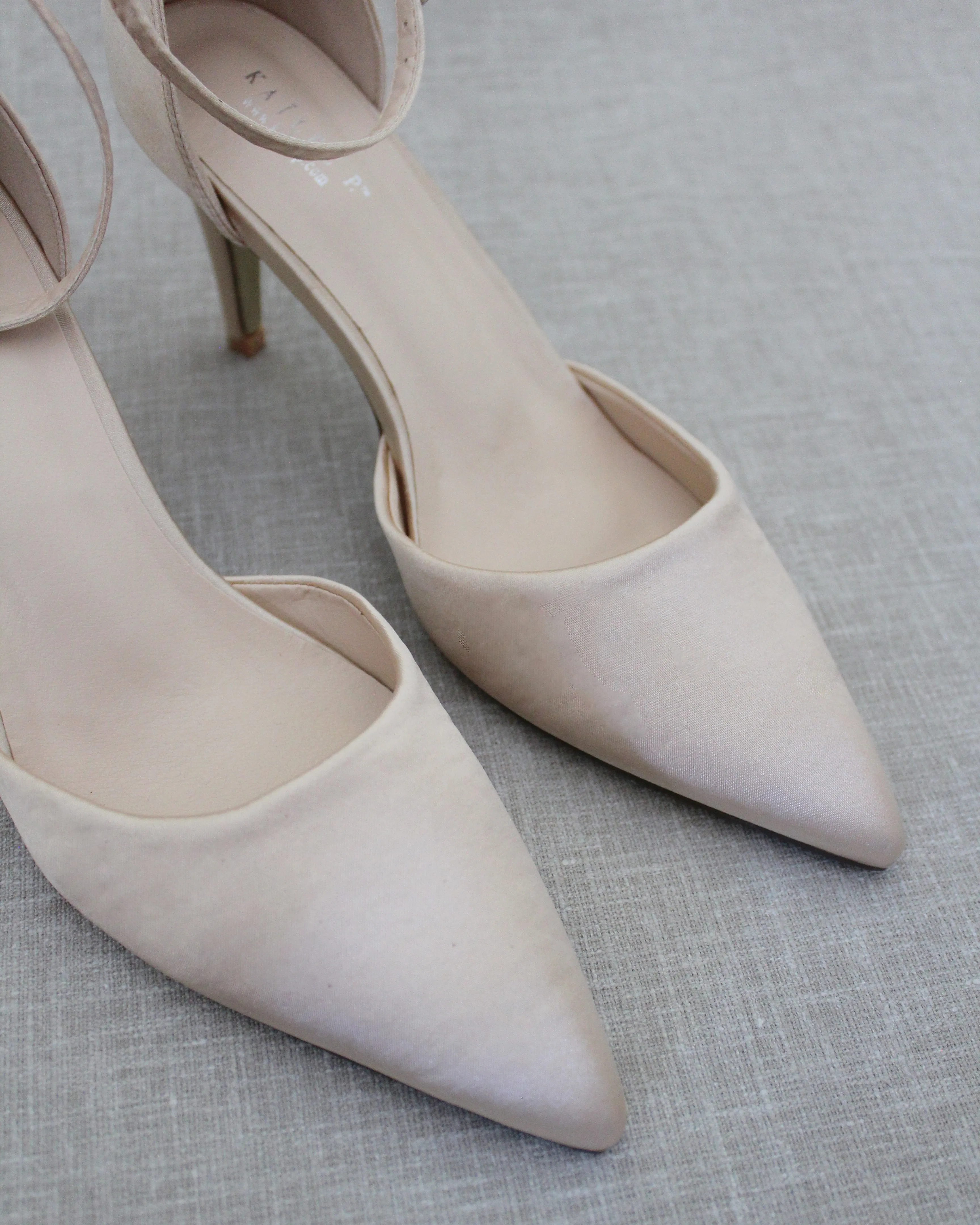Simple Satin Evening Heels