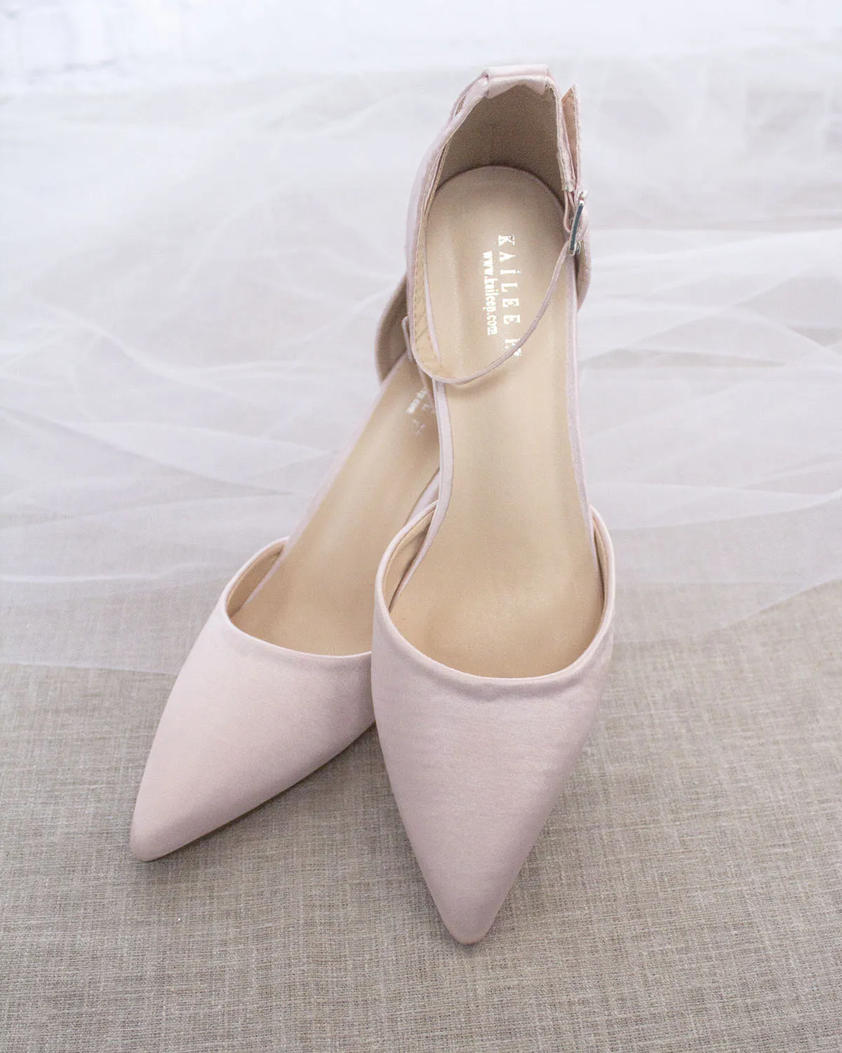 Simple Satin Evening Heels