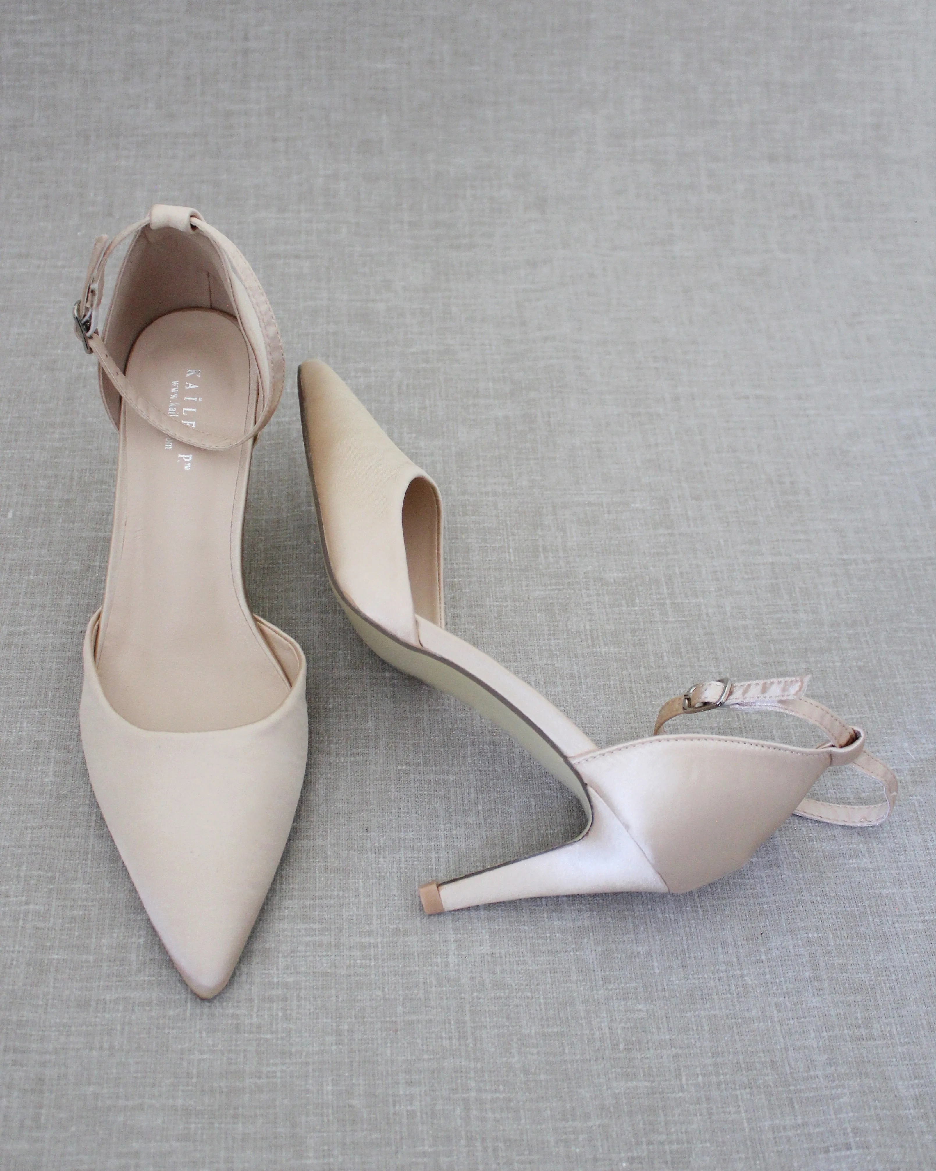 Simple Satin Evening Heels