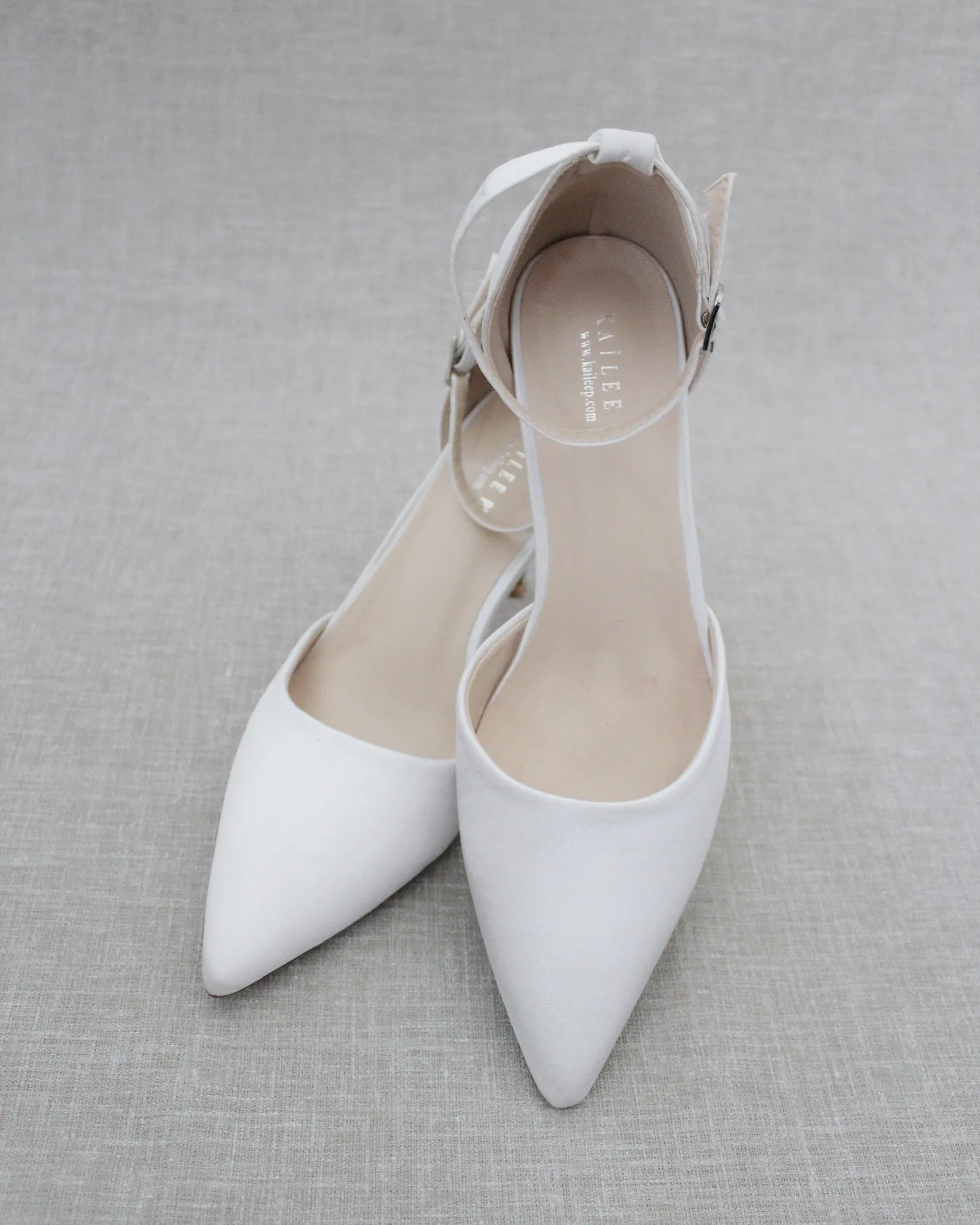 Simple Satin Wedding Heels