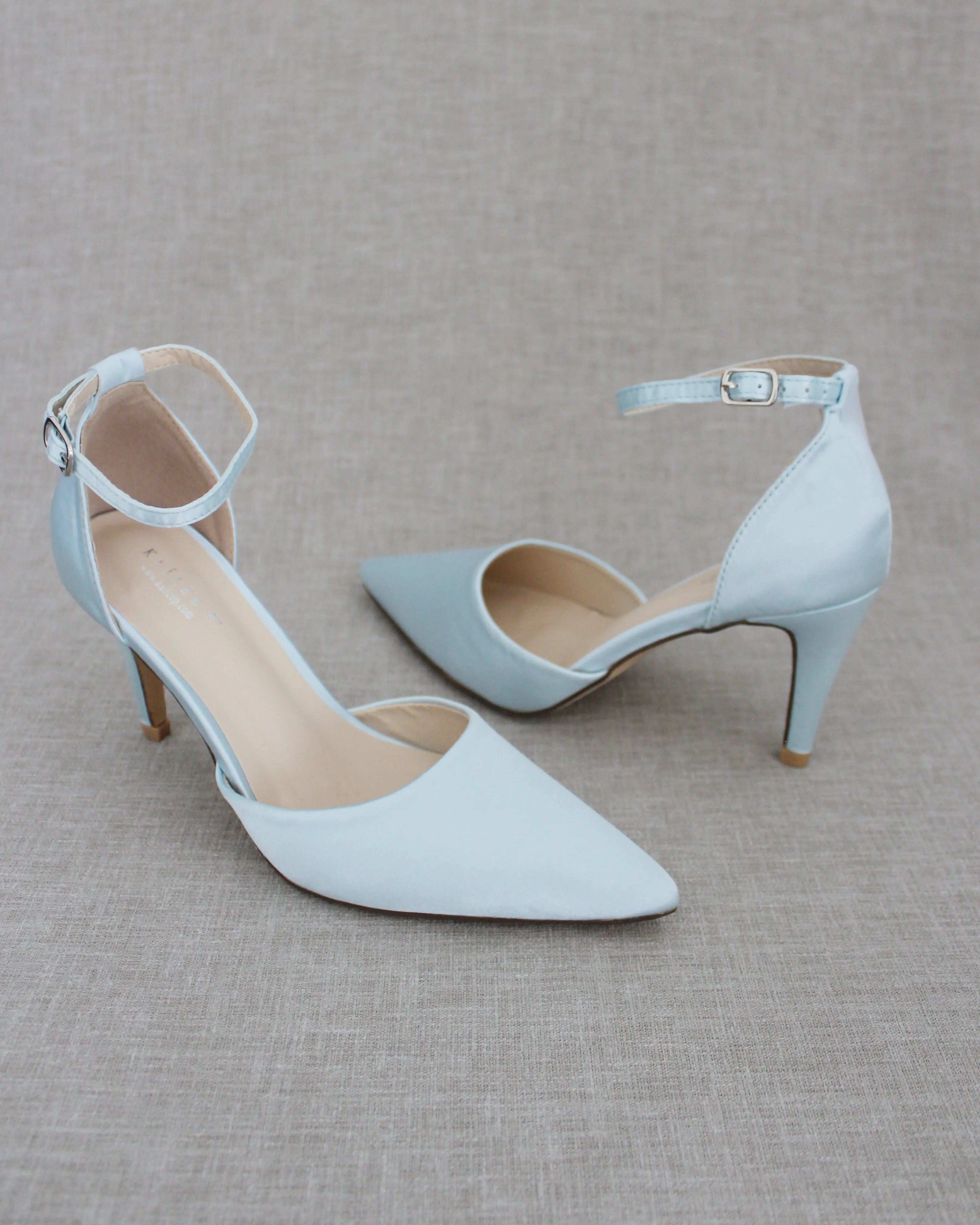 Simple Satin Wedding Heels