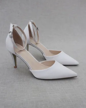 Simple Satin Wedding Heels