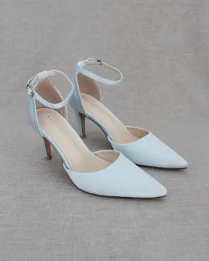 Simple Satin Wedding Heels