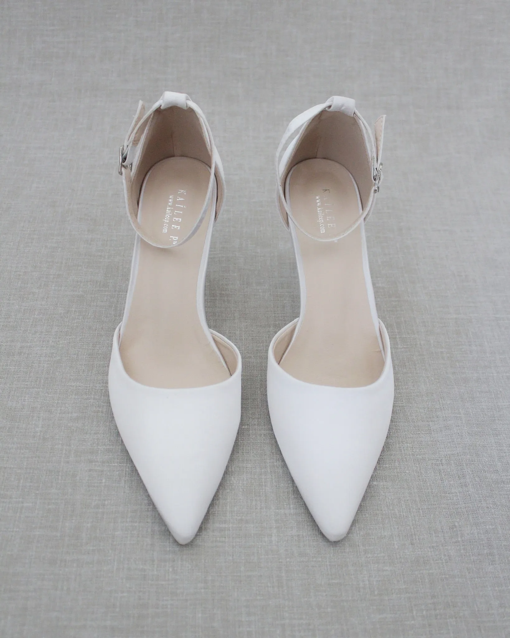 Simple Satin Wedding Heels