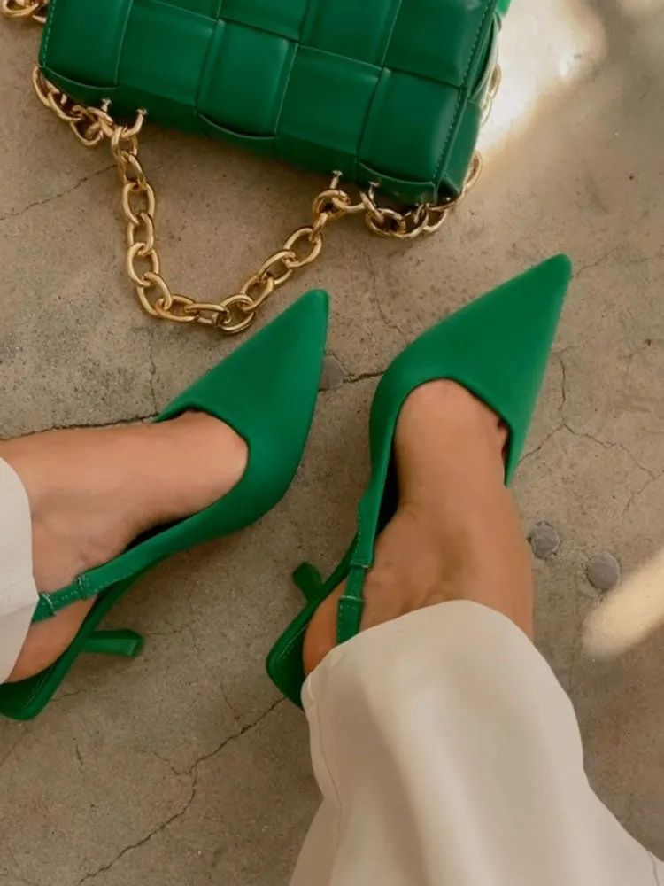 Sleek Elegant Slingback Pumps