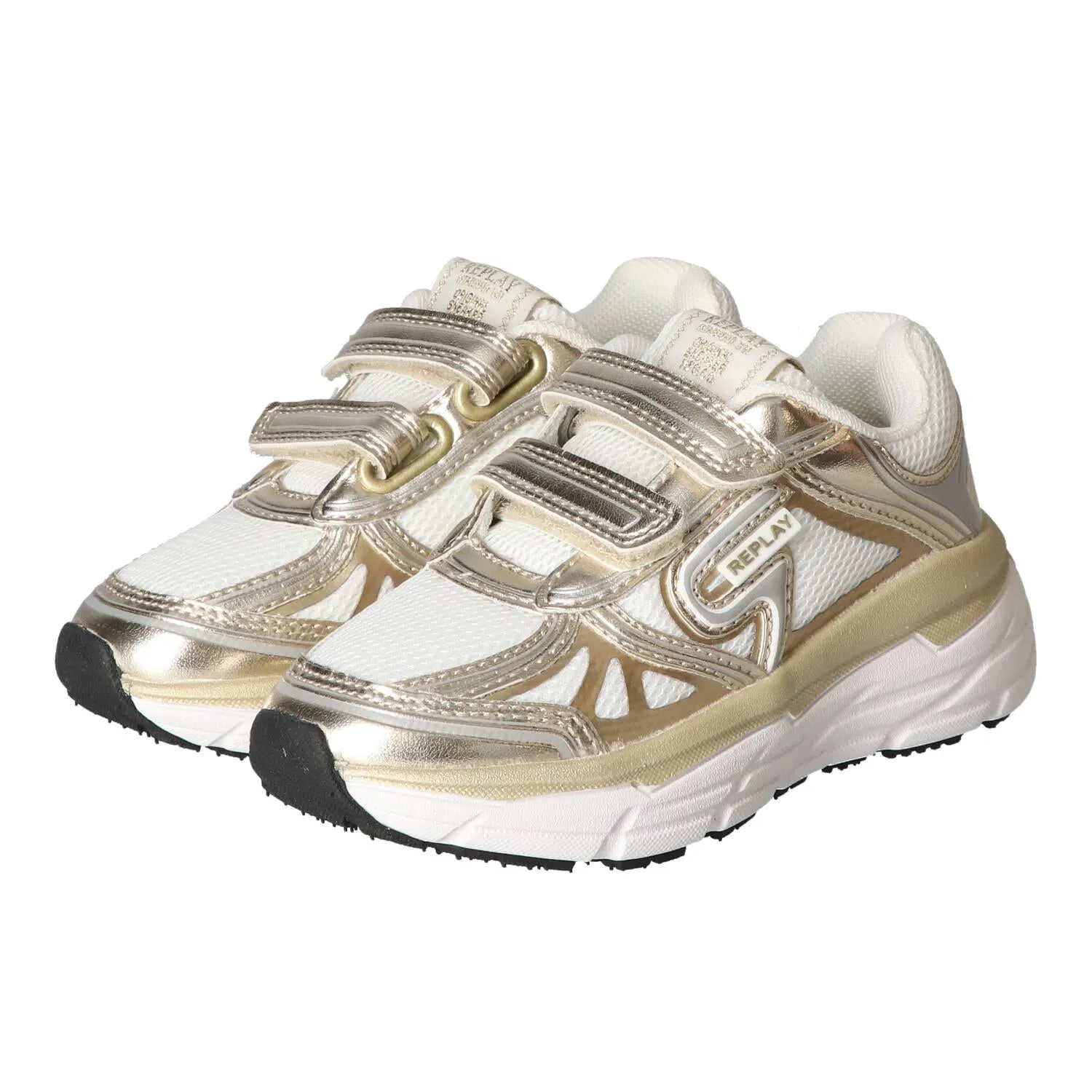 Sneakers Velcro, Goud