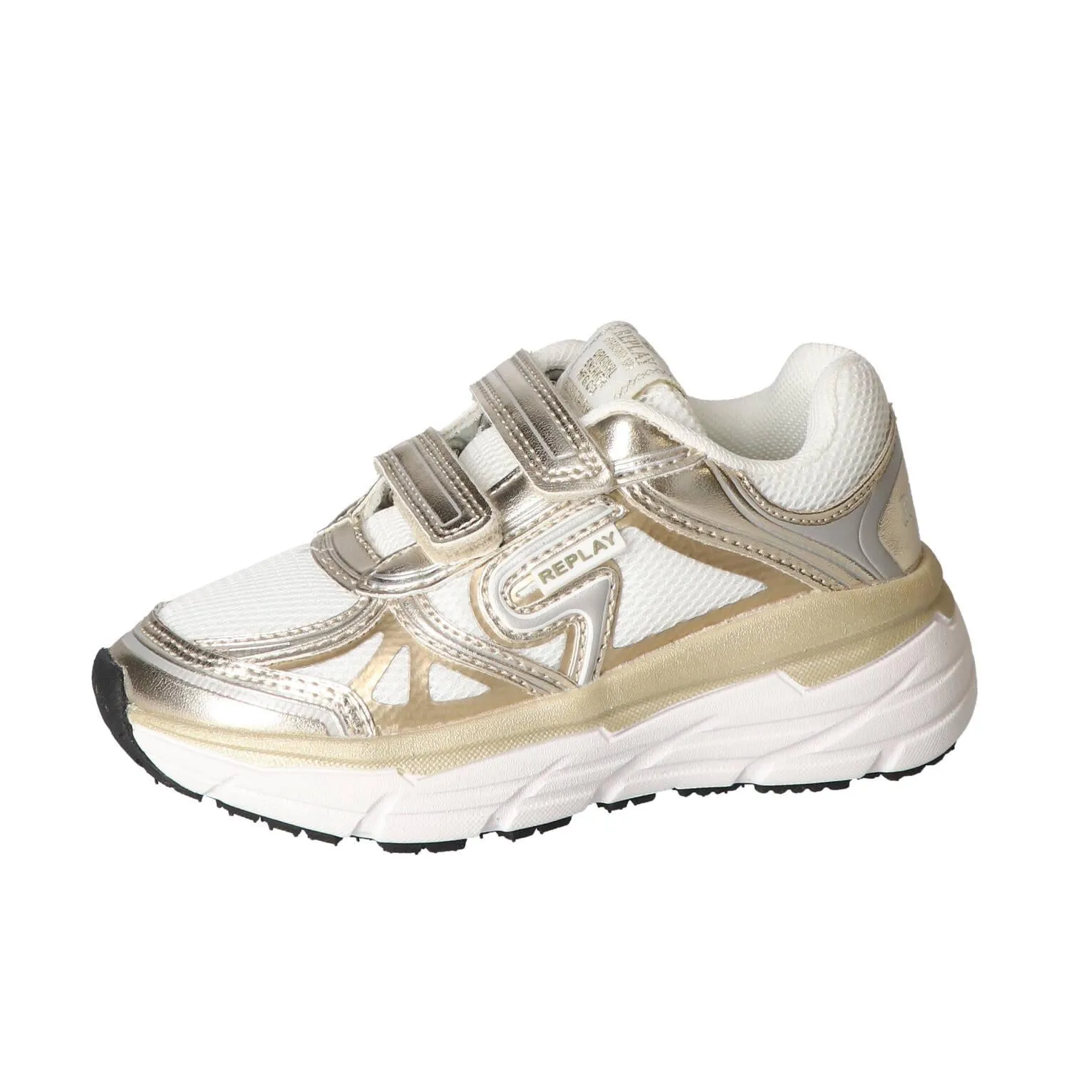 Sneakers Velcro, Goud
