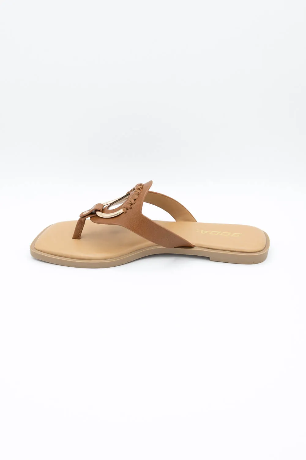 Soda Sedric Sandals for Women in Tan | SEDRIC-S WHITE