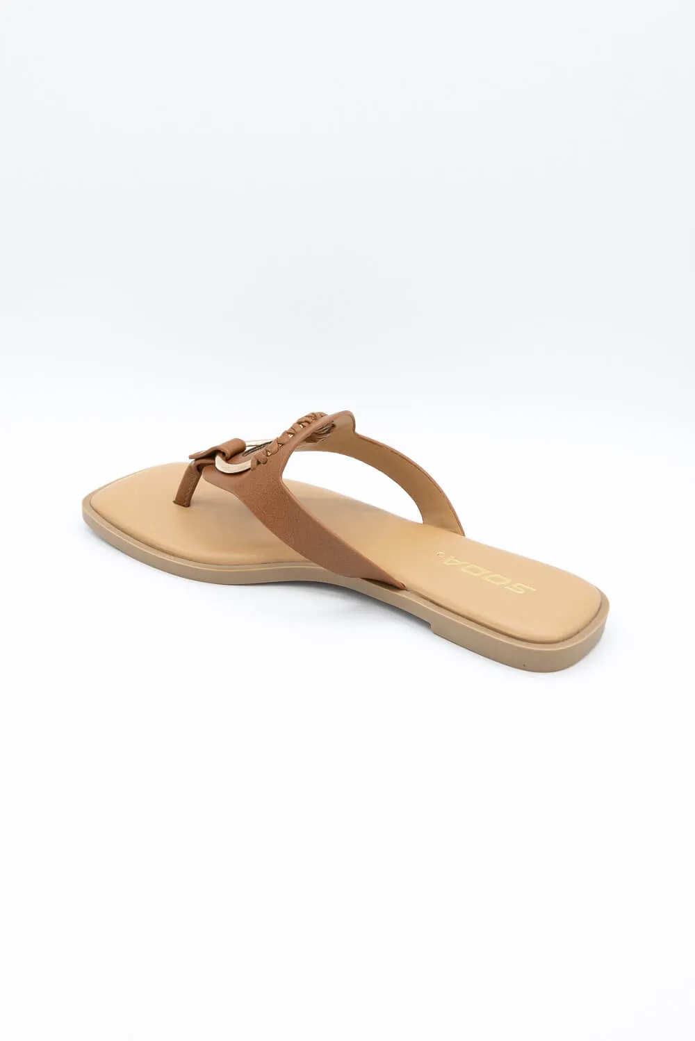 Soda Sedric Sandals for Women in Tan | SEDRIC-S WHITE