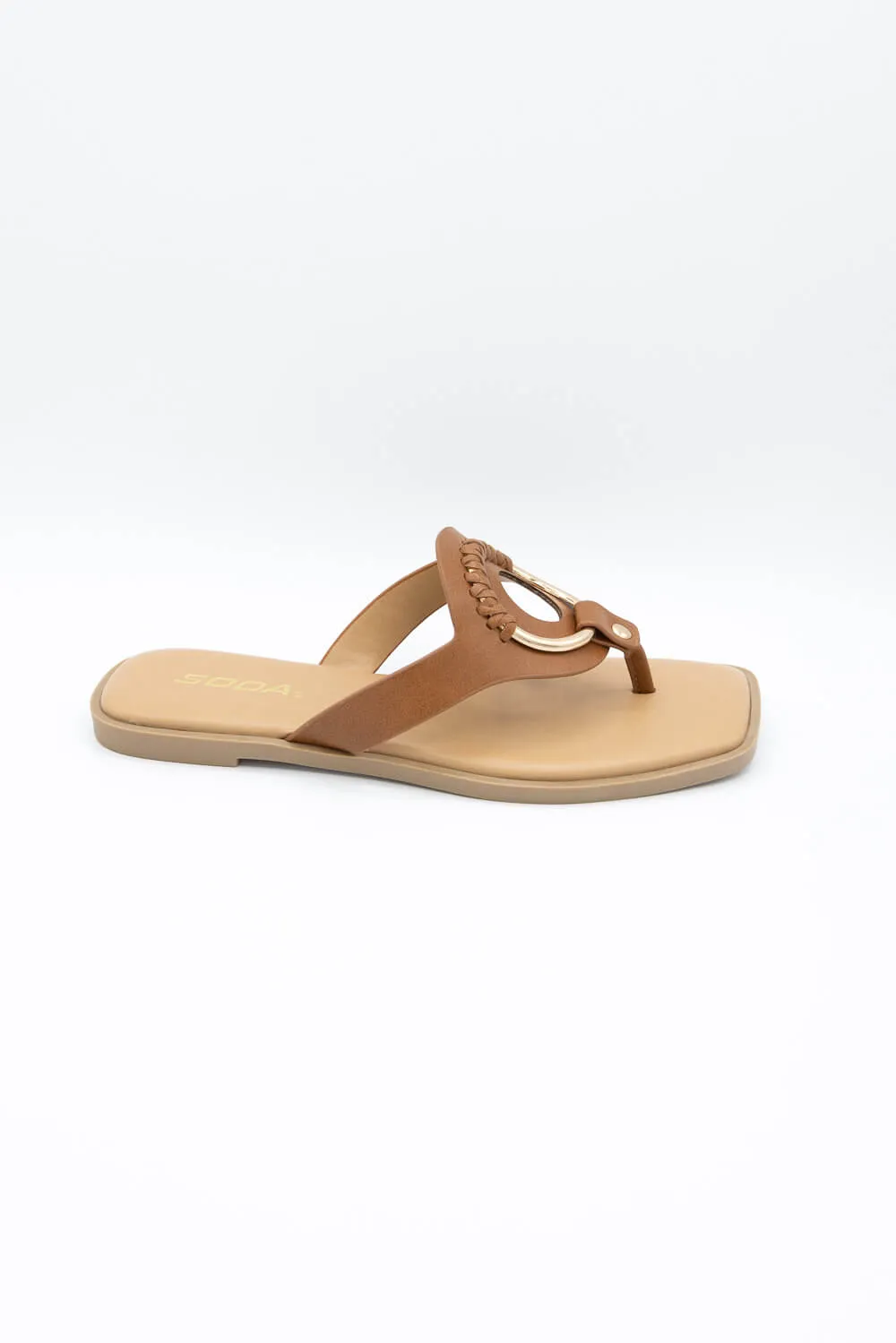 Soda Sedric Sandals for Women in Tan | SEDRIC-S WHITE