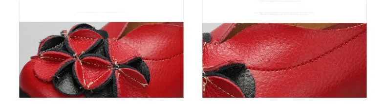 Soft Bottom Women's Shoes Spring Mother Shoes Flat Shoes Large Size Round Head Peas Shoes