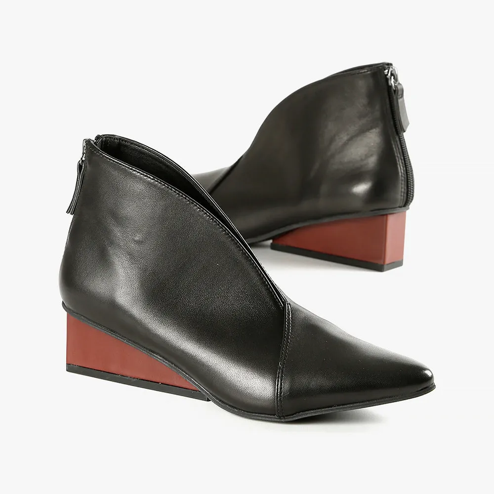 Square Wedge Shootie