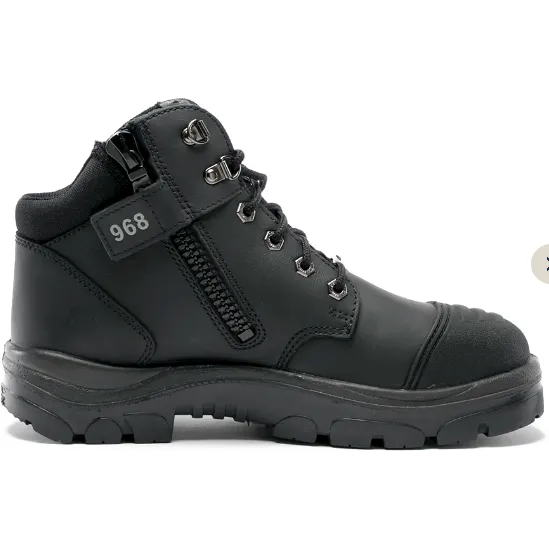Steel Blue Men's Parkes Side Zip WP Steel Toe Hiker Work Boot - Black - 812968