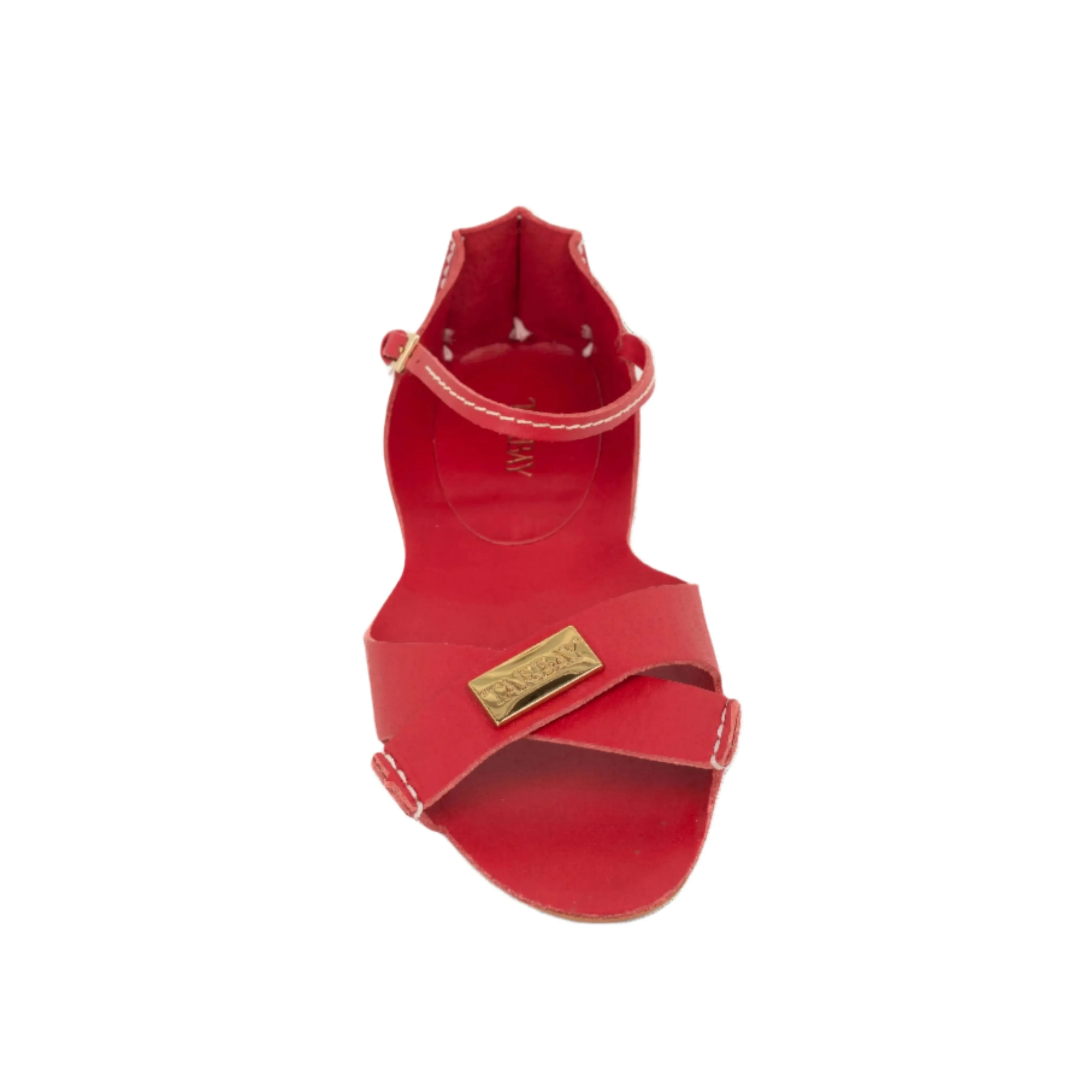 Tajali Leather Sandals - Cherry Bomb