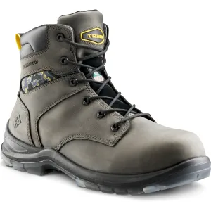 Terra Men's Byrne 6" Comp Toe WP Safety Work Boot- Gray- 839BGY