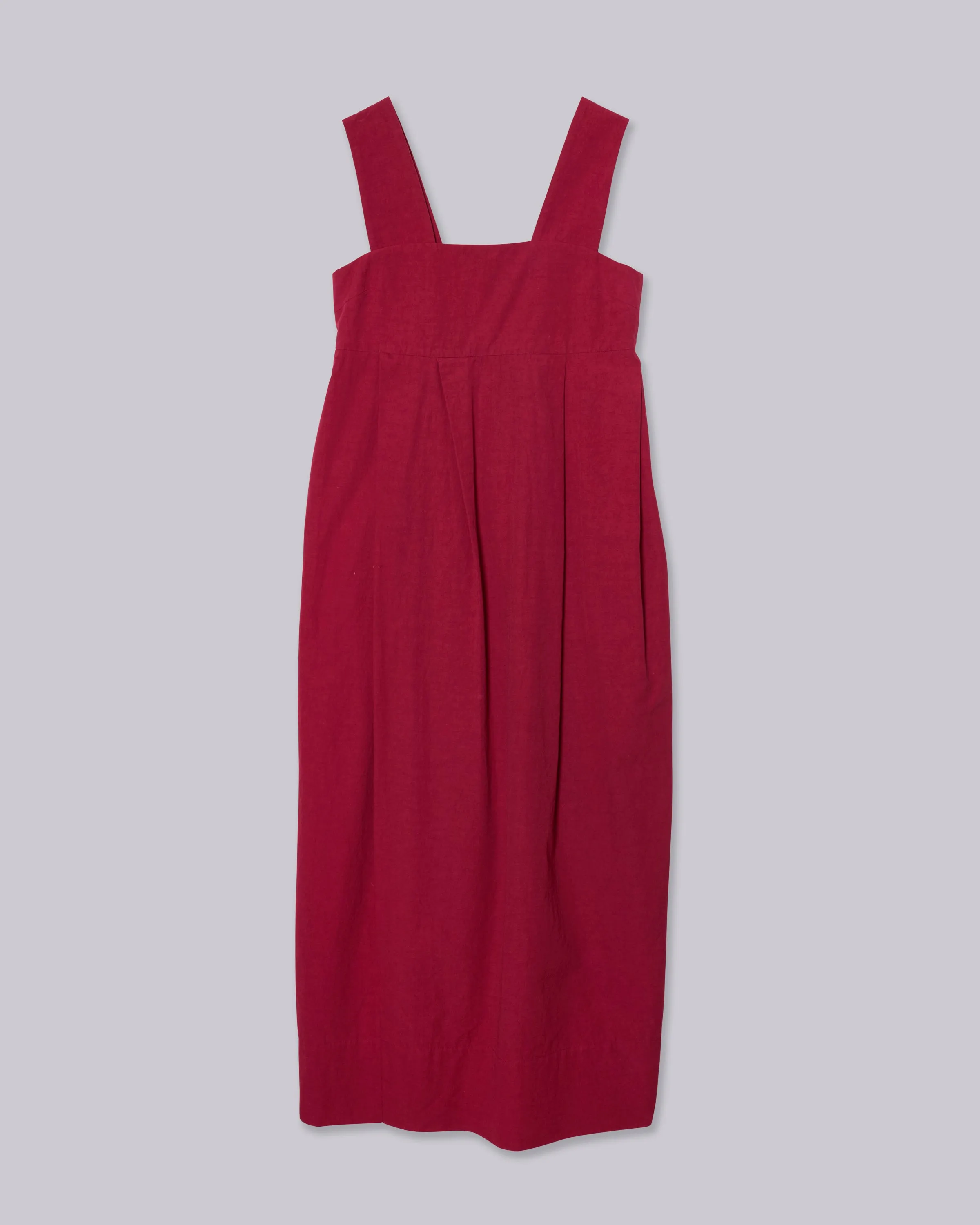 Thick Strap Dress in Cherry