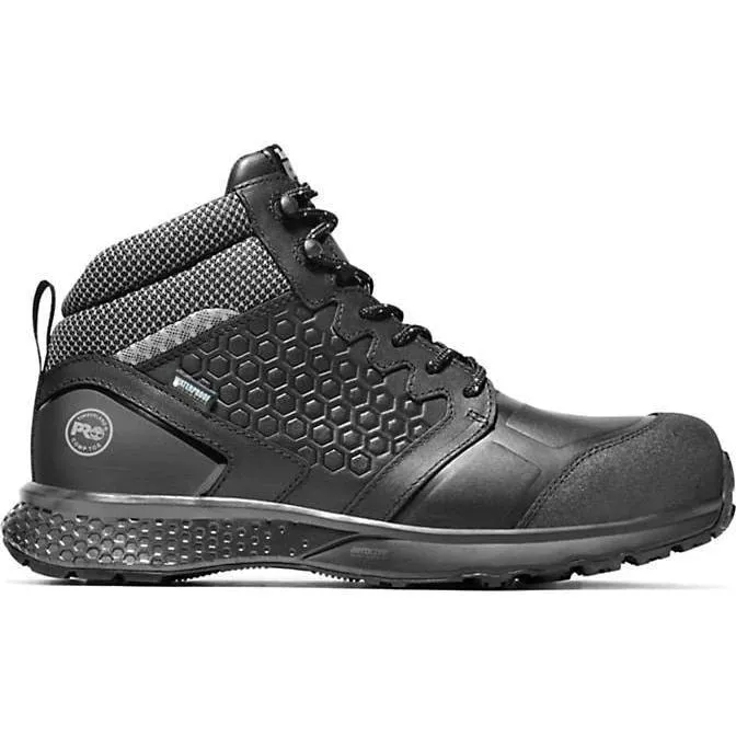 Timberland Pro Men's Reaxion Comp Toe WP Work Boot Black TB1A1ZC9001