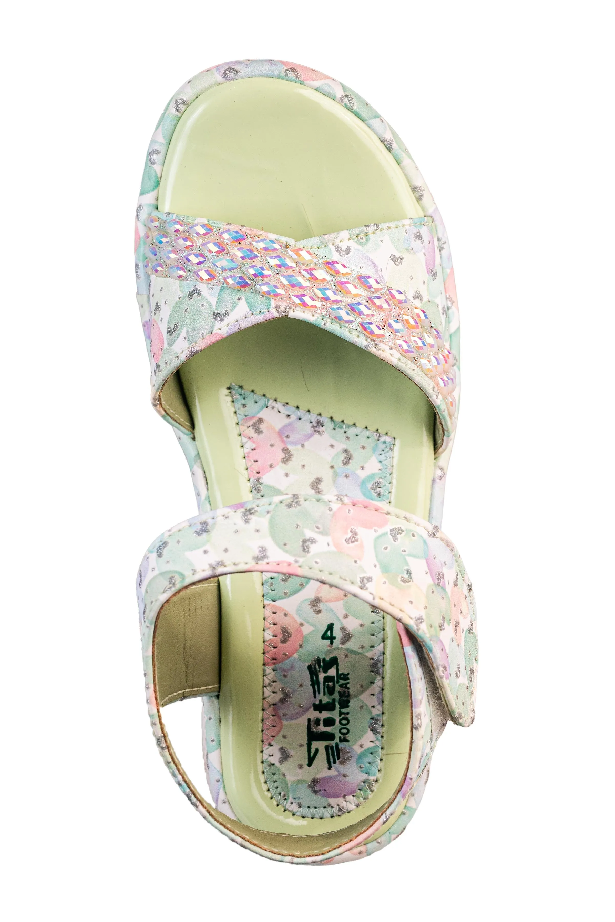 Titas Girls Green Multi Sandal (Kids 250202)