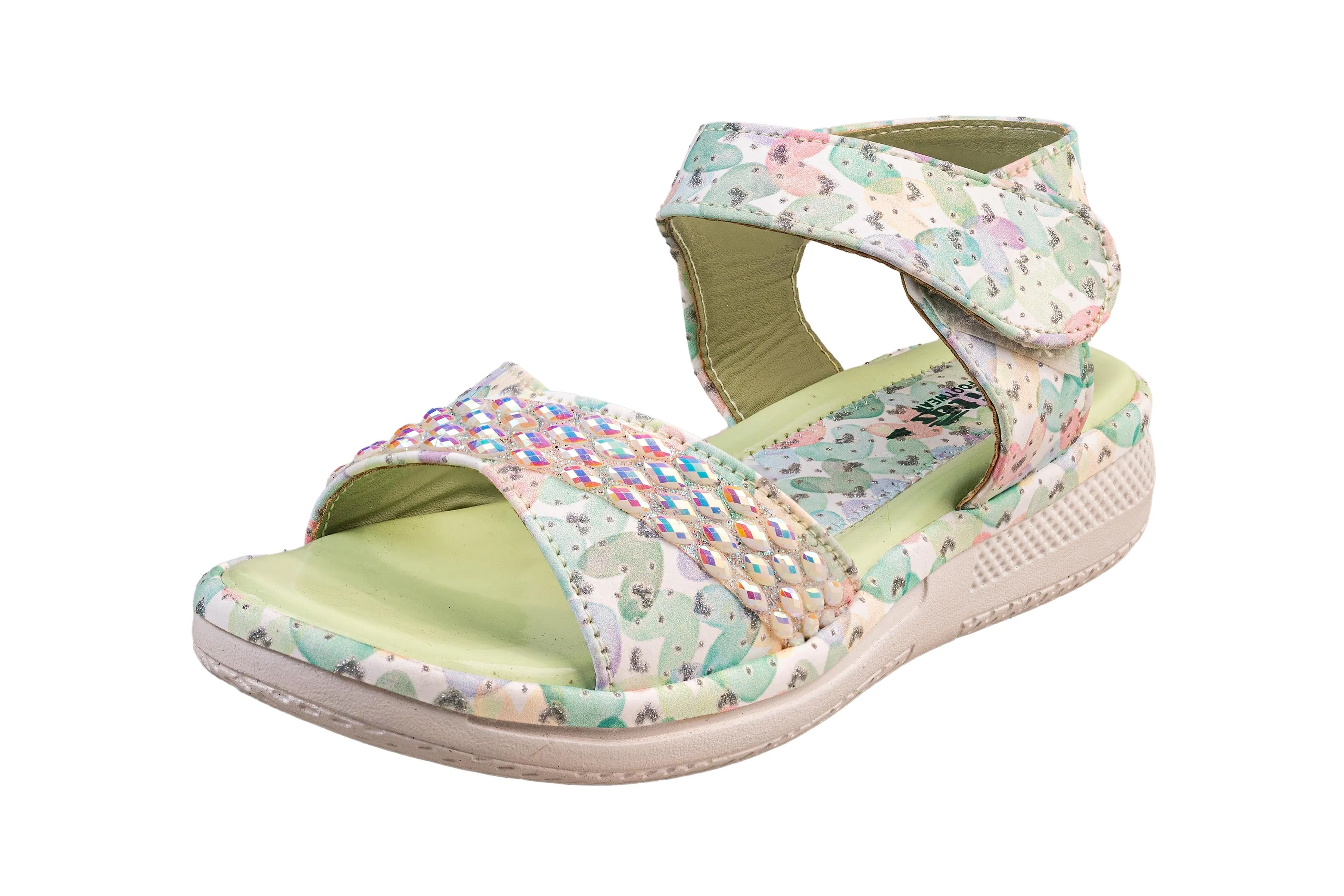 Titas Girls Green Multi Sandal (Kids 250202)