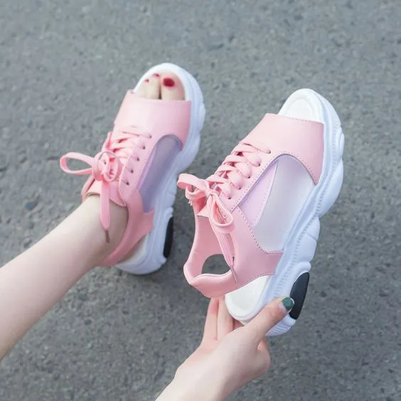 Trendy Summer Fish Mouth Sport Sandals