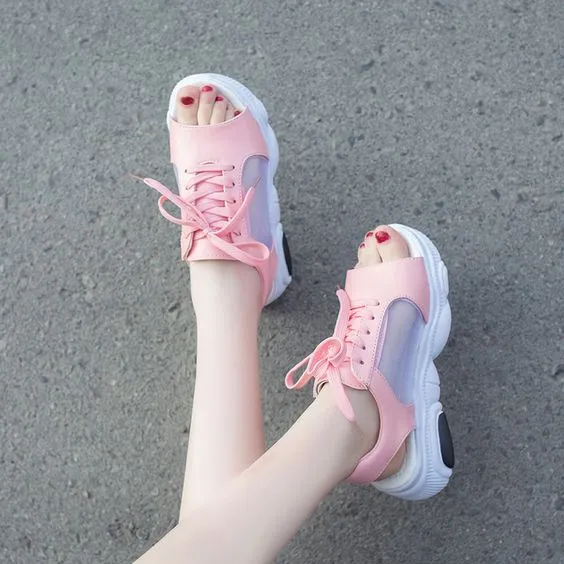 Trendy Summer Fish Mouth Sport Sandals