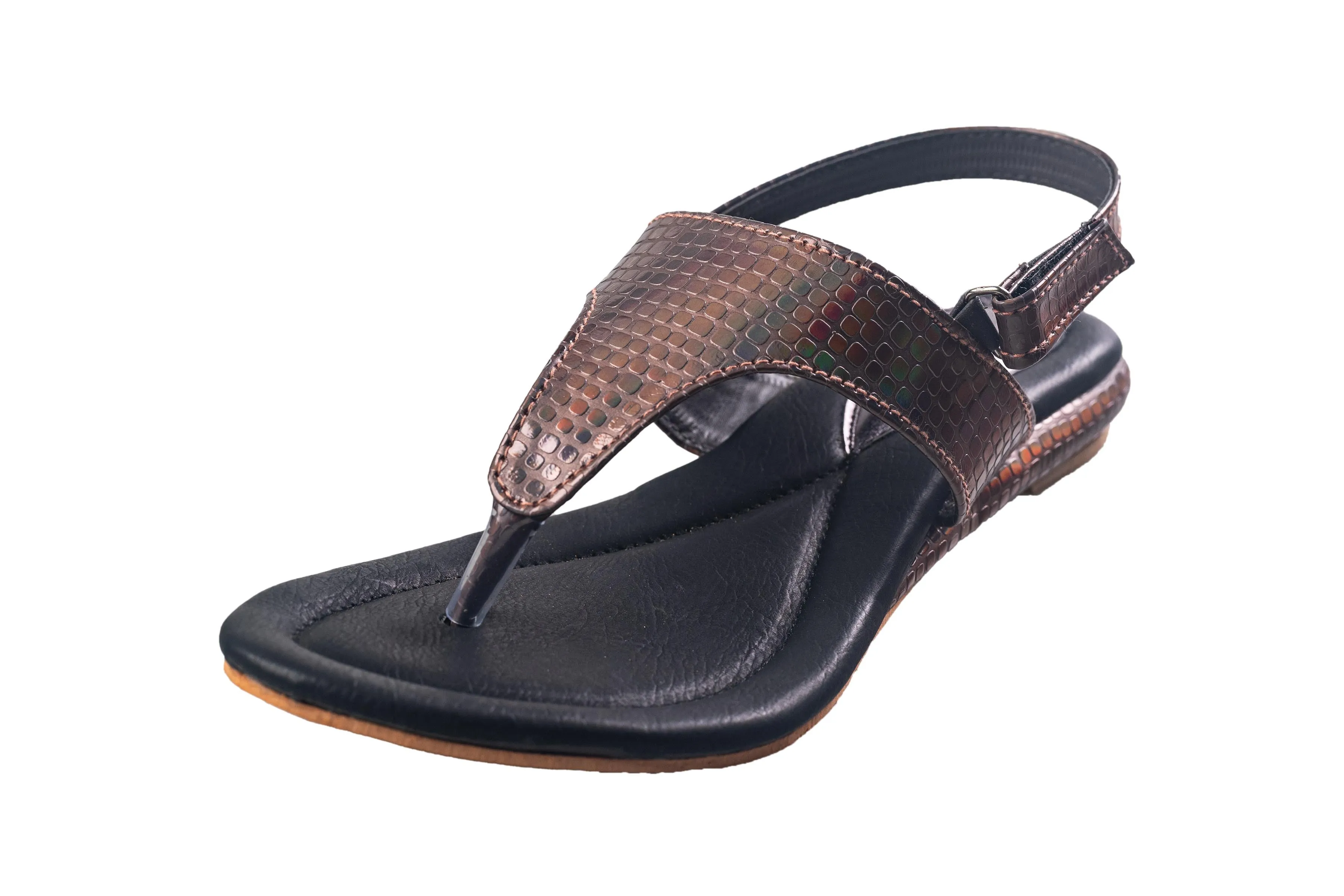 Trendz Ladies Gun Metal Sandal