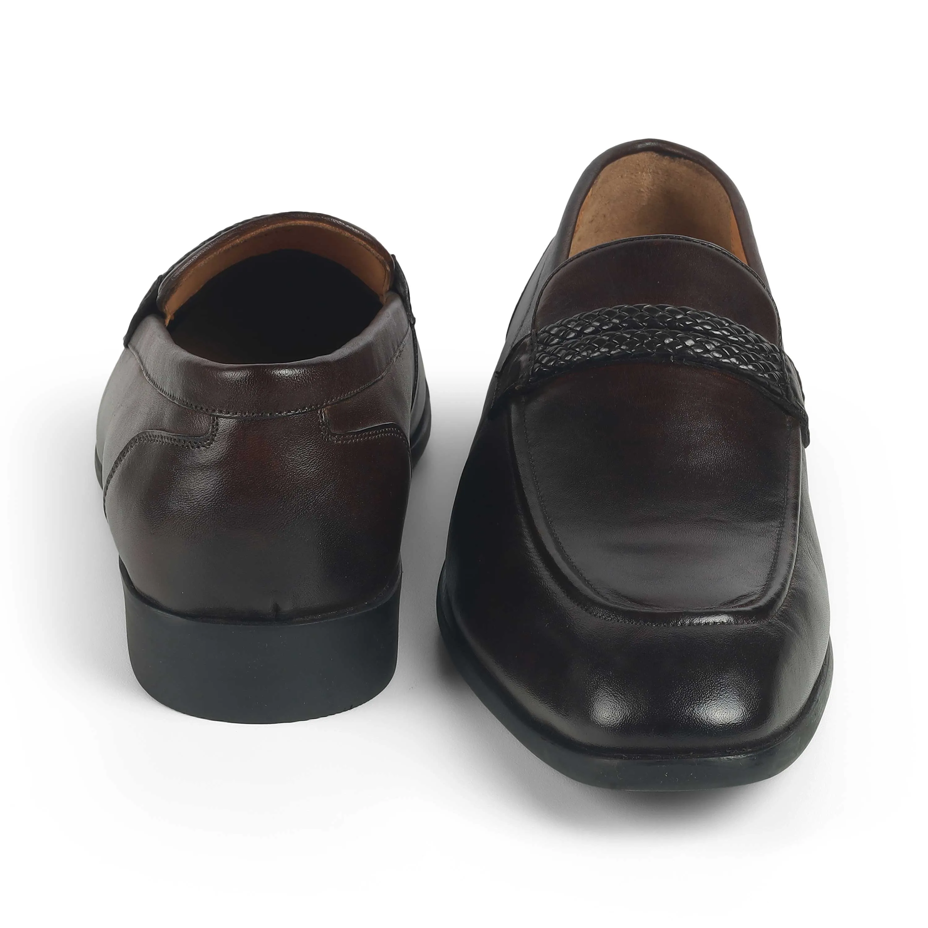 Tresmode Sely Brown Men's Leather Loafers