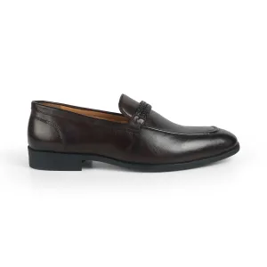Tresmode Sely Brown Men's Leather Loafers