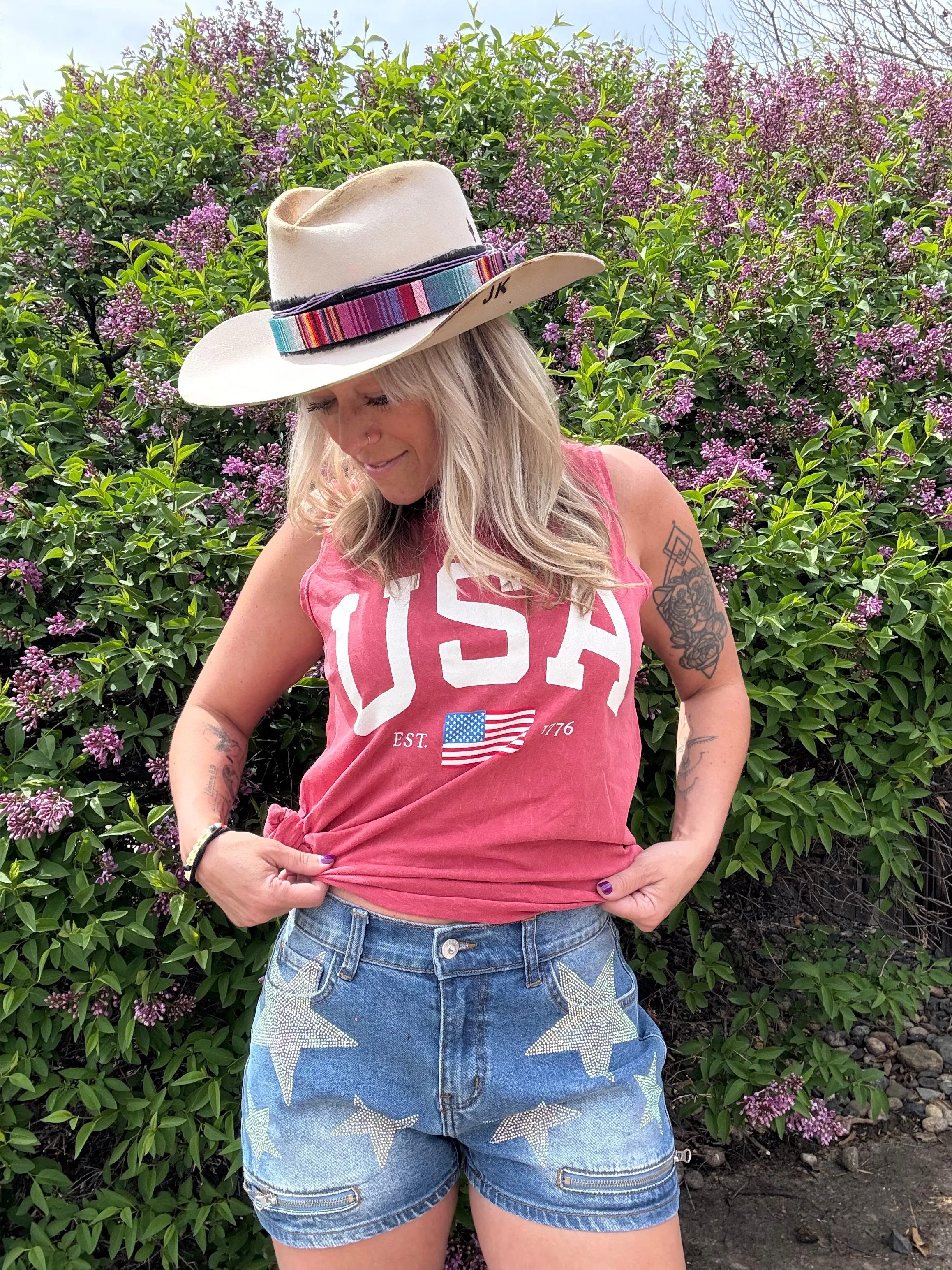 USA Mineral Graphic Tank Top