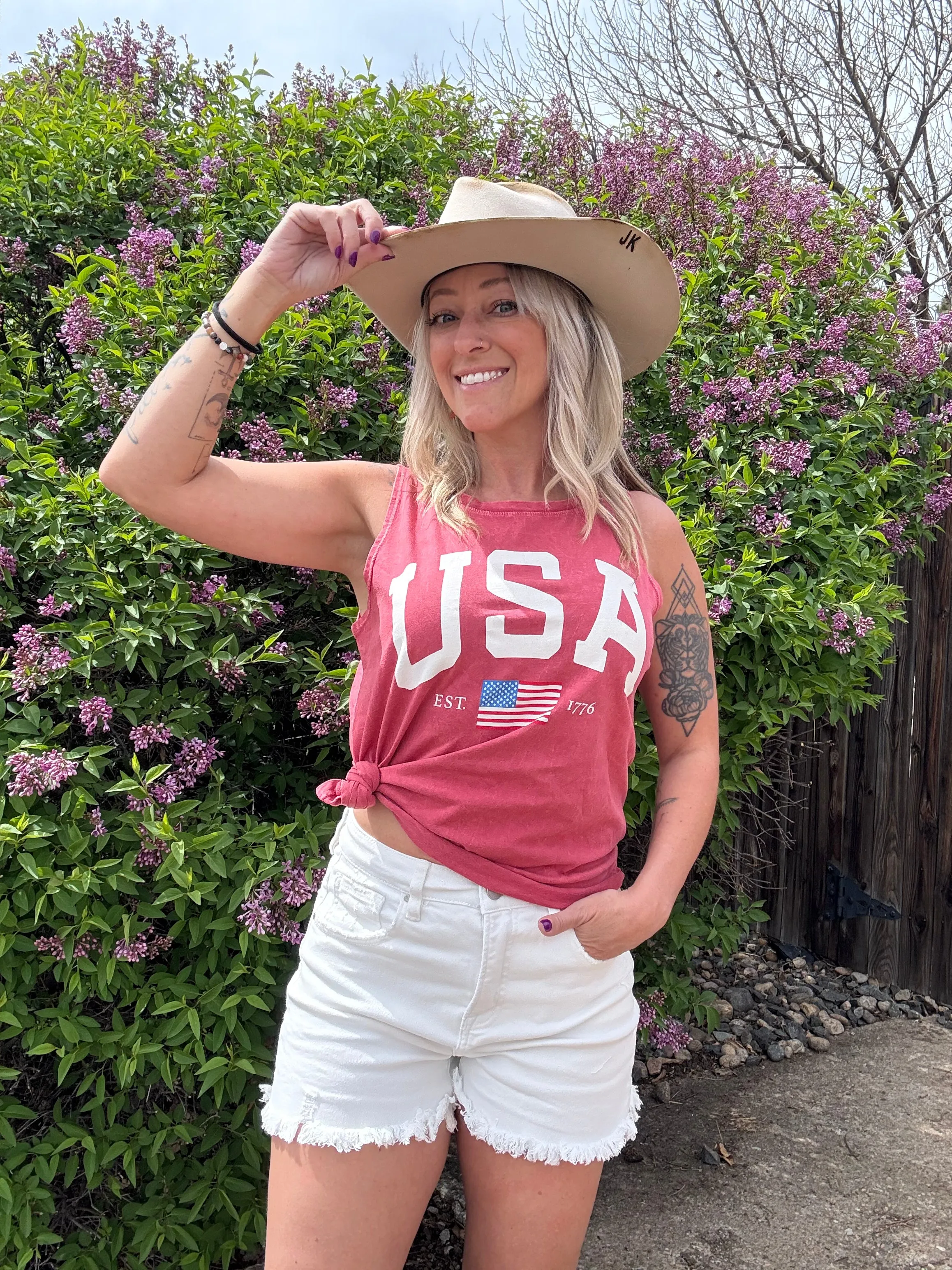 USA Mineral Graphic Tank Top