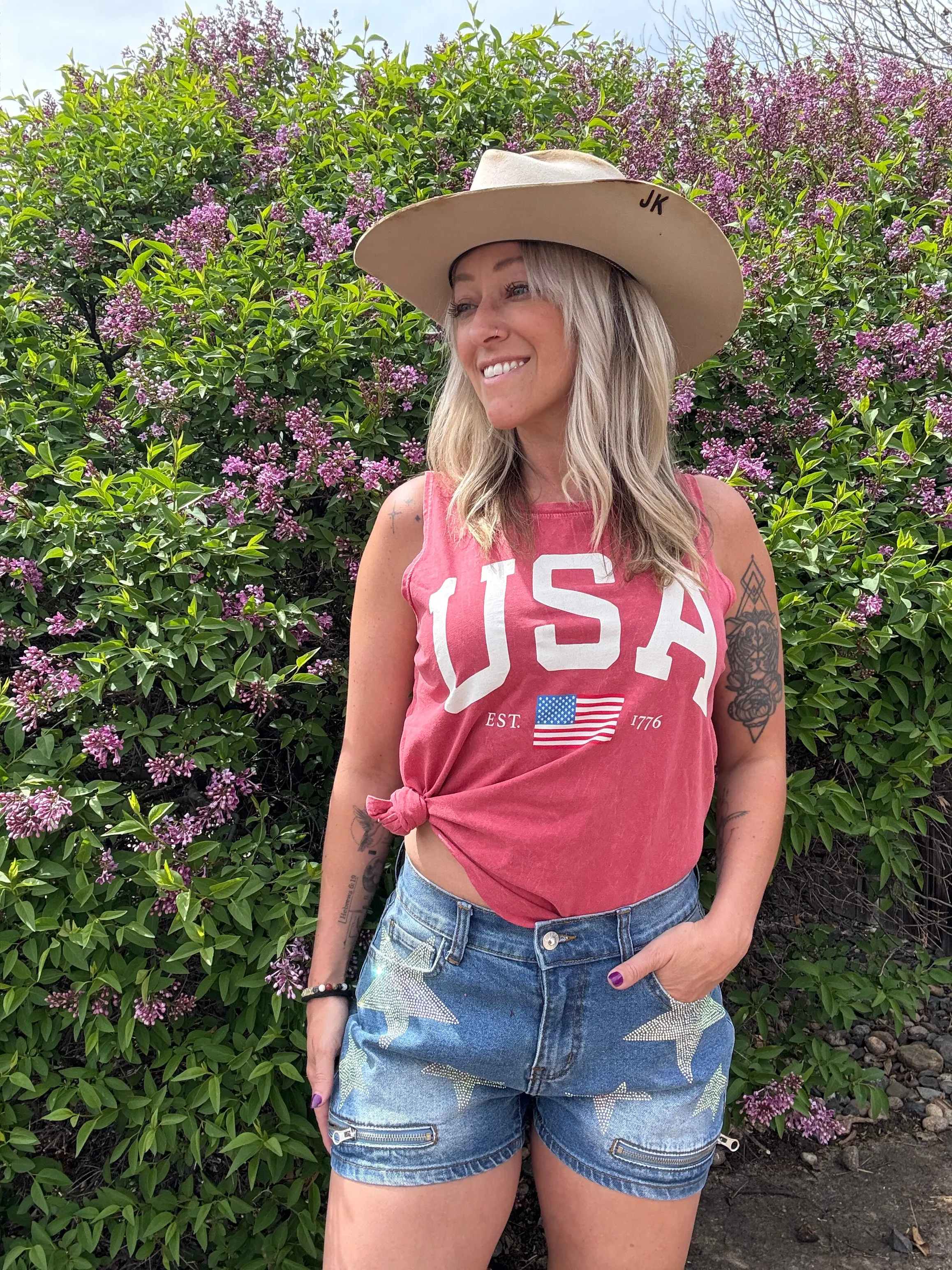 USA Mineral Graphic Tank Top