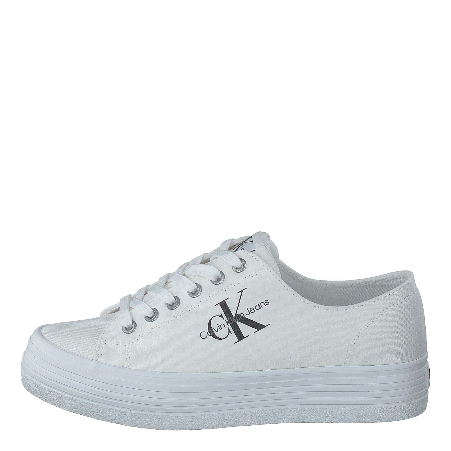 Vulcanized Flatform Laceup Co Bright White