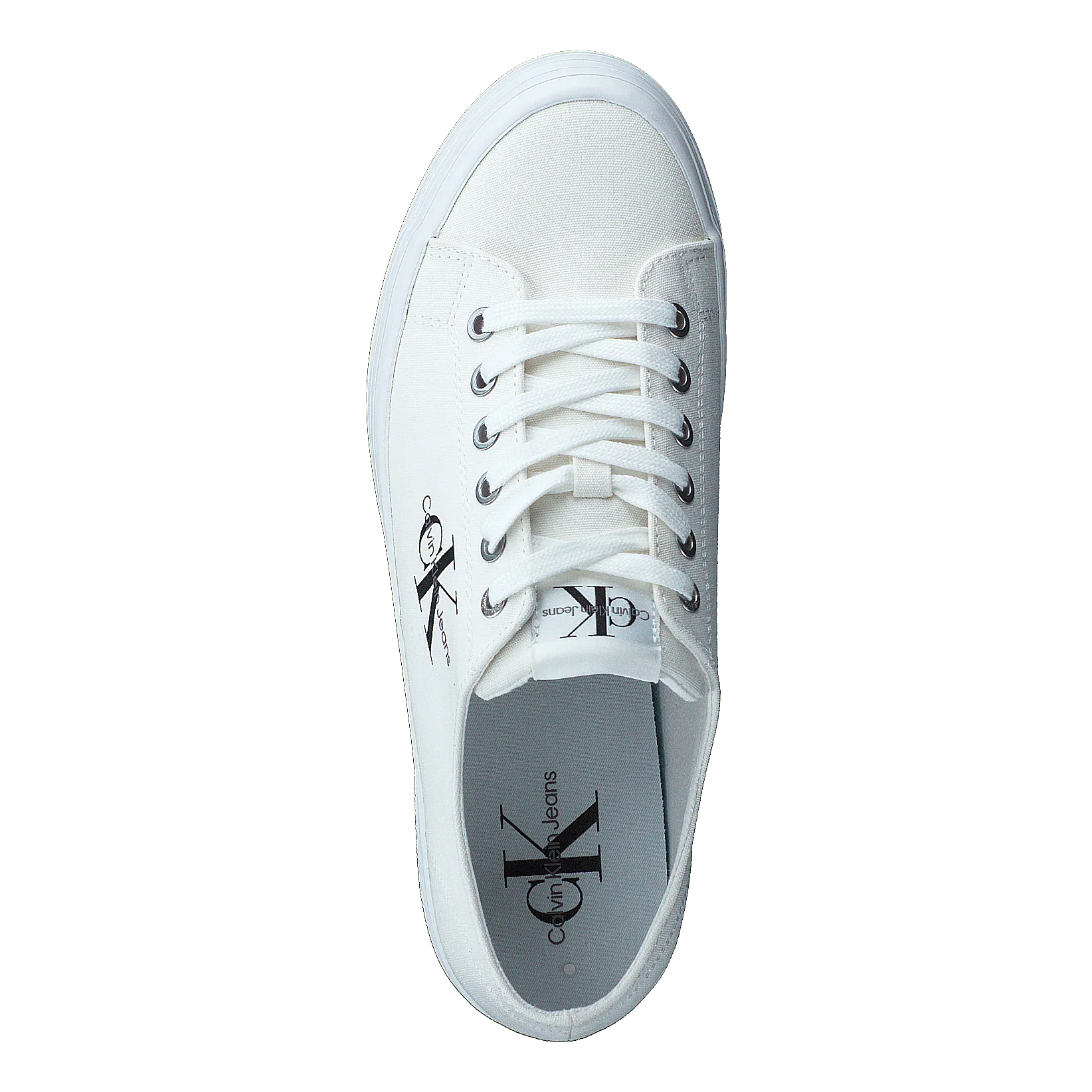 Vulcanized Flatform Laceup Co Bright White