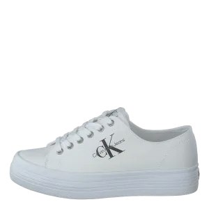 Vulcanized Flatform Laceup Co Bright White