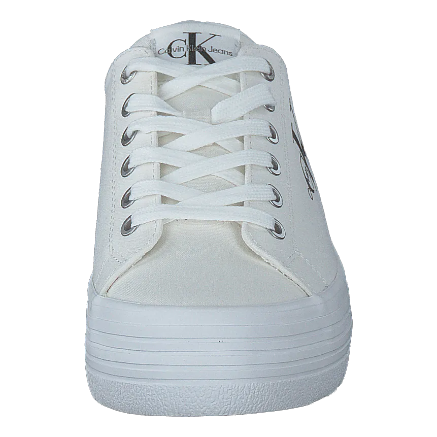 Vulcanized Flatform Laceup Co Bright White